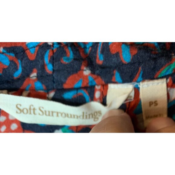 Soft Surroundings Colorful Boho Quilted Jacket Women's Sz SP Petite Art to Wear - Picture 6 of 8